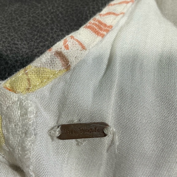 Free People Floral Backless Dress in Cream and Yellow - Picture 2 of 5